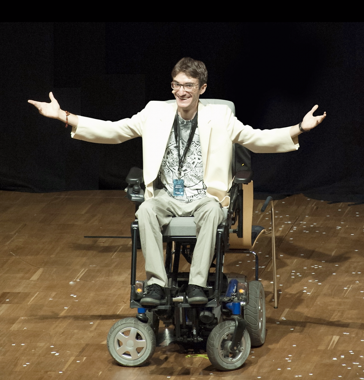 Christopher Castellini sul palco di Tu si que vales