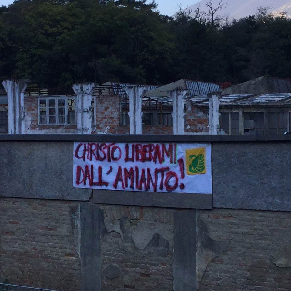 Christo liberaci dall’amianto appello di Legambiente