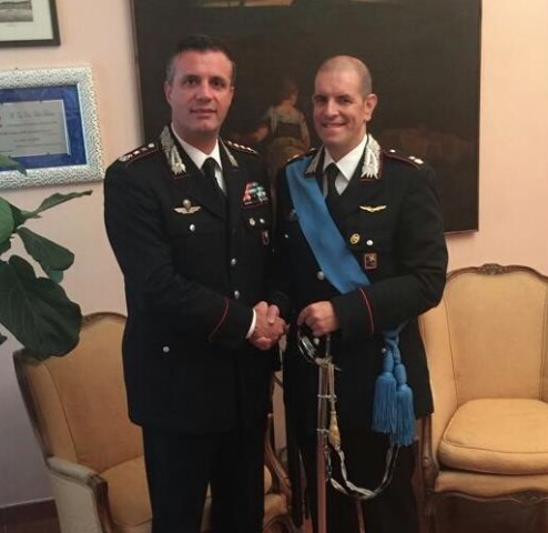 Arma: omaggio al neo Maggiore Chiofalo