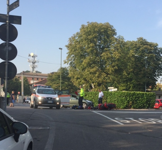 Asola: incidente davanti all’Ospedale