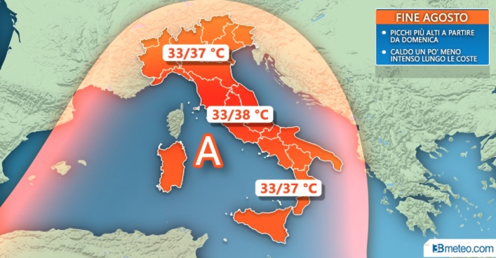 Aumento temerature: in arrivo il caldo africano