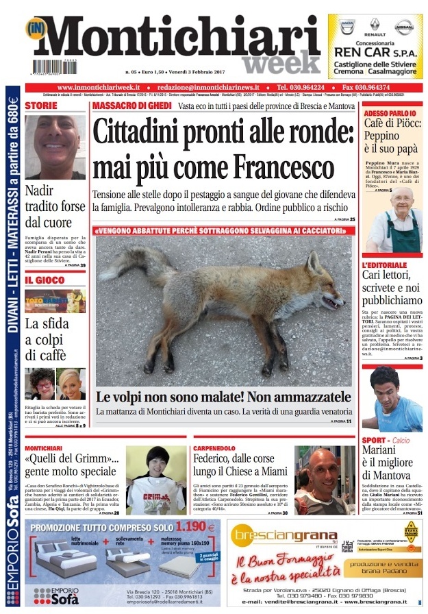 COME OGNI VENERDI’ SIAMO IN EDICOLA!!!