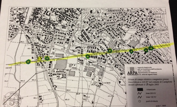 Castiglione, elettrodotto: aumentano leucemie