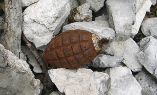 Desenzano, bomba a mano in spiaggia