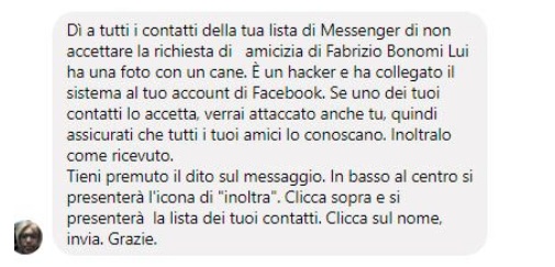 E’ un hacker! Non accettate la sua amicizia