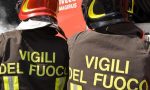 A fuoco palazzina in via Volta a Brescia, l'intervento dei Vigili del Fuoco
