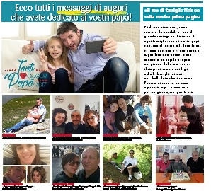 Festa del papà, in redazione la prima pagina