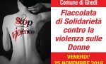 Fiaccolata a Ghedi contro la violenza sulle donne