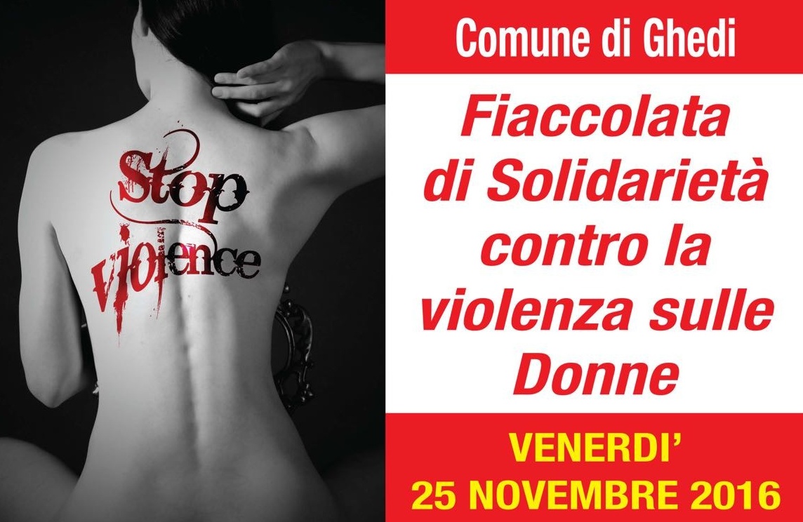 Fiaccolata a Ghedi contro la violenza sulle donne