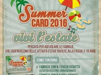 Il via alla Summer card 2016