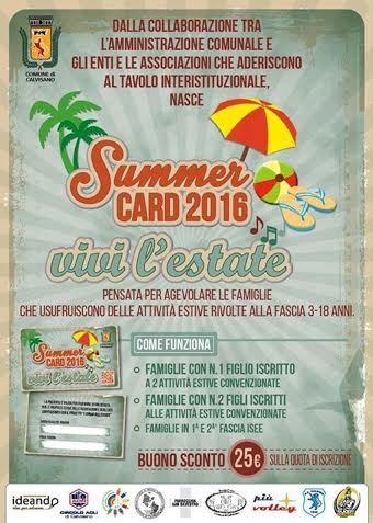 Il via alla Summer card 2016