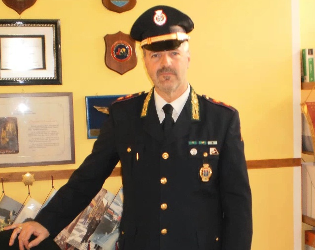 Il viaggio del comandante dei vigili sui luoghi del sisma