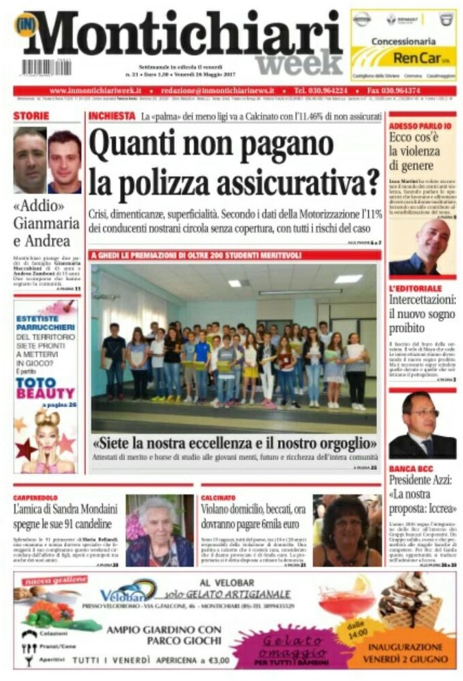 In edicola come ogni venerdì, ecco la prima pagina
