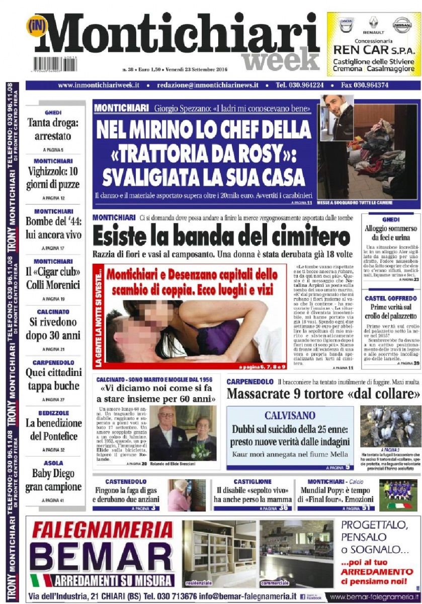 In edicola la nostra prima pagina