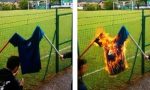 Lonato, tifosi danno fuoco a maglia della Rovizza
