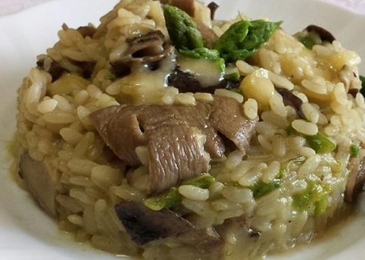 La ricetta del risotto con loertis e porcini