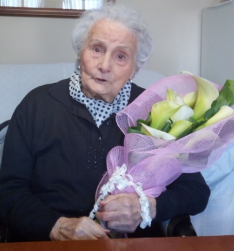 Le 102 primavere di nonna Maria, decana del paese