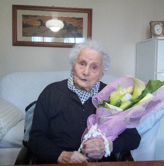 Le 102 primavere di nonna Maria, decana del paese