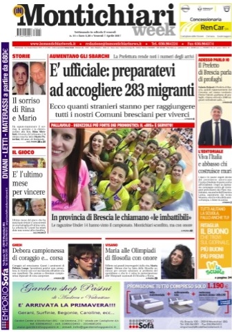 MONTICHIARI WEEK è in edicola! Ecco il nuovo numero di venerdì 7 aprile