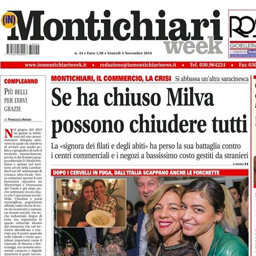 MONTICHIARIWEEK COMPIE UN ANNO: UN GRAZIE A TUTTI I NOSTRI LETTORI! – IL SALUTO DEL DIRETTORE