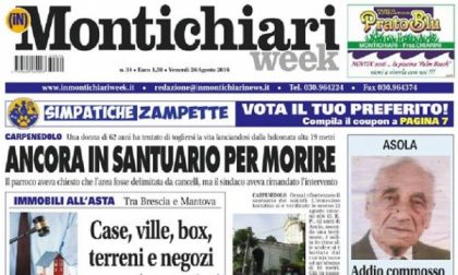 Montichiari Week, prima pagina 26 agosto