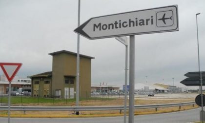 Montichiari, atterraggio d'emergenza