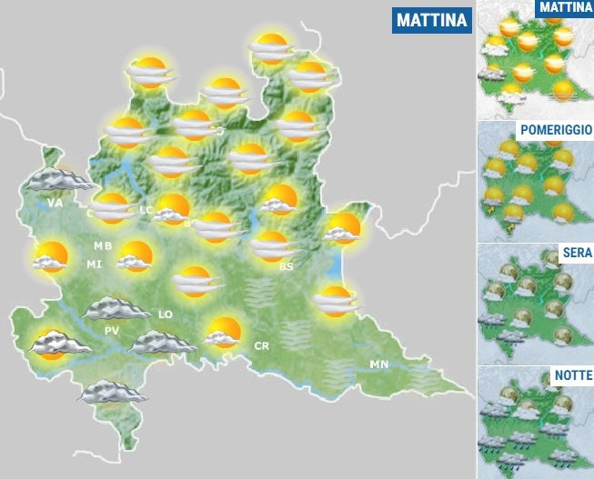Montichiari meteo, le previsioni del weekend