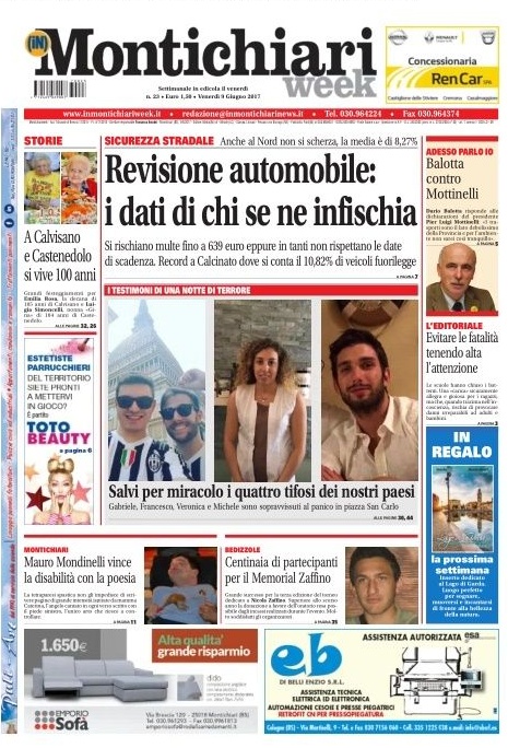 MontichiariWeek, ecco la prima pagina