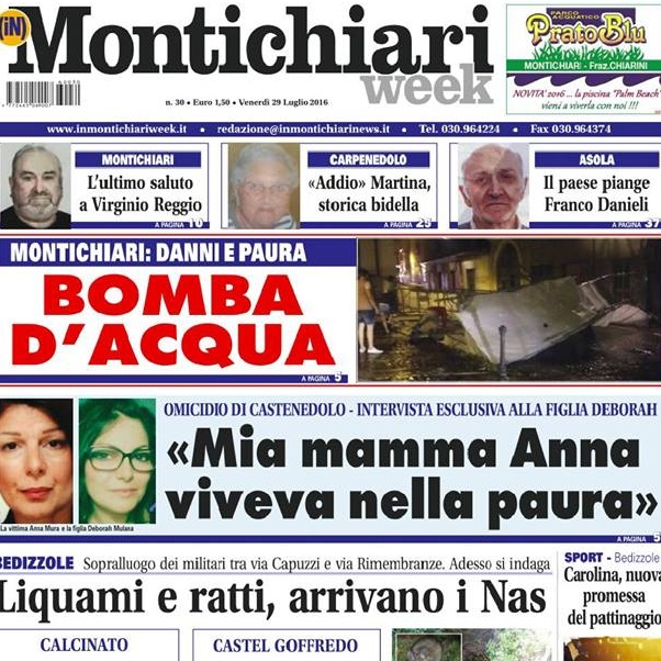MontichiariWeek, prima pagina 29 luglio