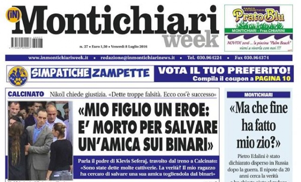 MontichiariWeek, prima pagina 8 luglio
