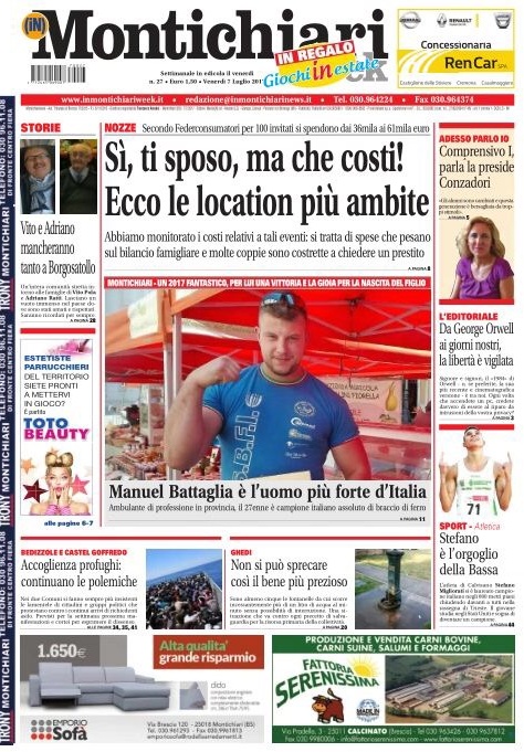 Montichiariweek è in edicola!