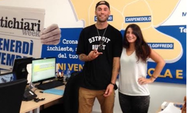 Mr Rain nella redazione di Montichiari Week