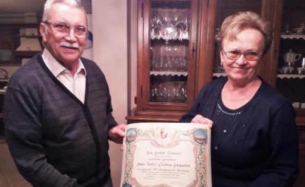 Nozze d’oro tra Mario Nardi e Celestina Spagnoletti «quando c’è la pace c’è tutto»