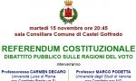 Referendum, domani un incontro a Castel Goffredo