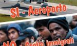 "Si all'aeroporto No agli immigrati"