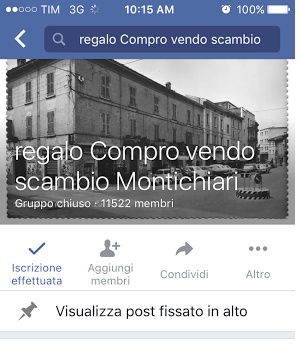 Su Facebook una pagina dedicata al baratto e non solo