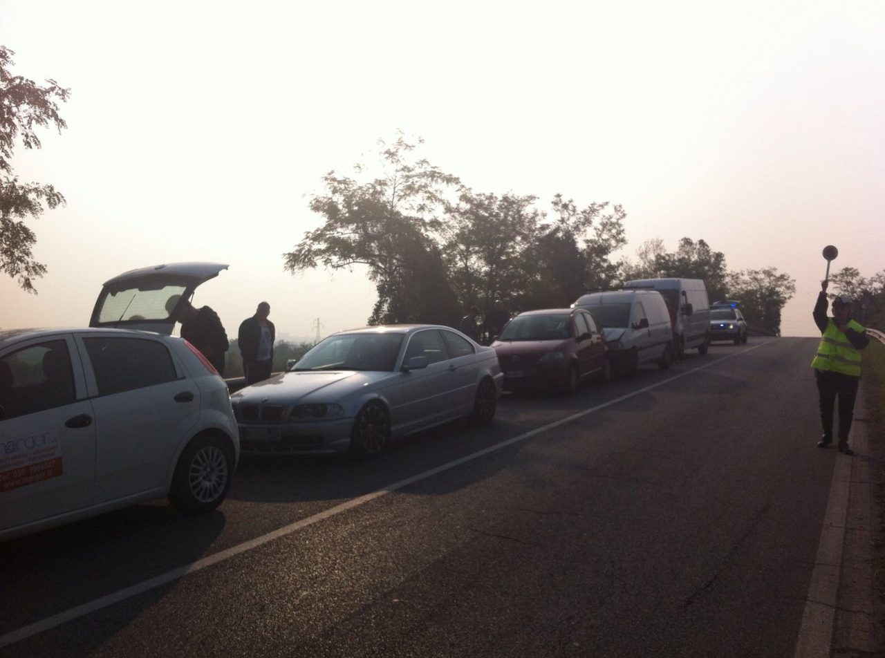 Tamponamento a Calcinatello: coinvolte 5 auto