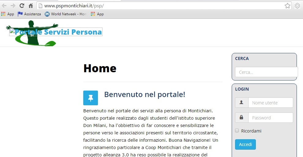 Un portale tutto dedicato ai servizi alla persona