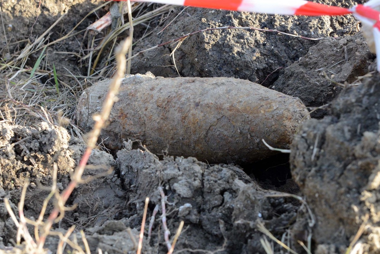 Va in gita, trova ordigno e lo porta a casa