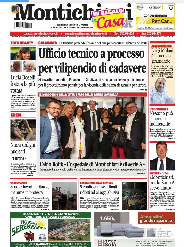 Venerdì: Montichiari Week è in edicola