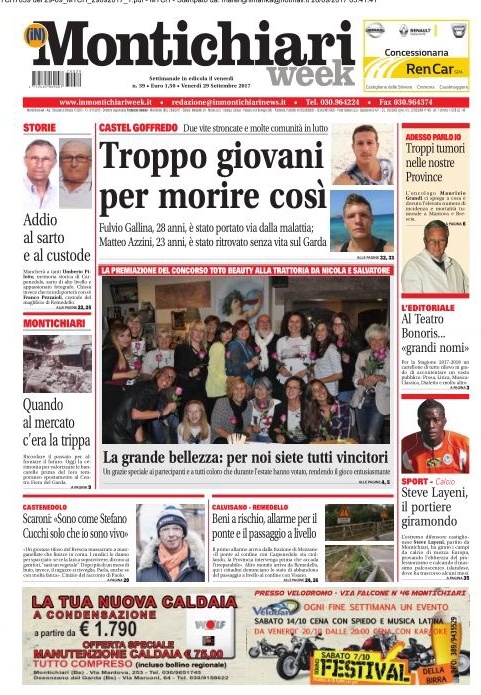 Venerdì: Montichiari Week è in edicola