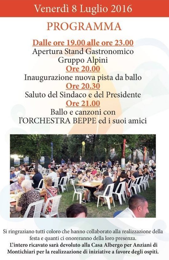 Venerdì di festa fra musica e sapori