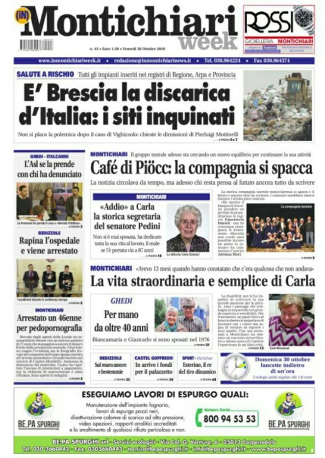 È in edicola Montichiariweek