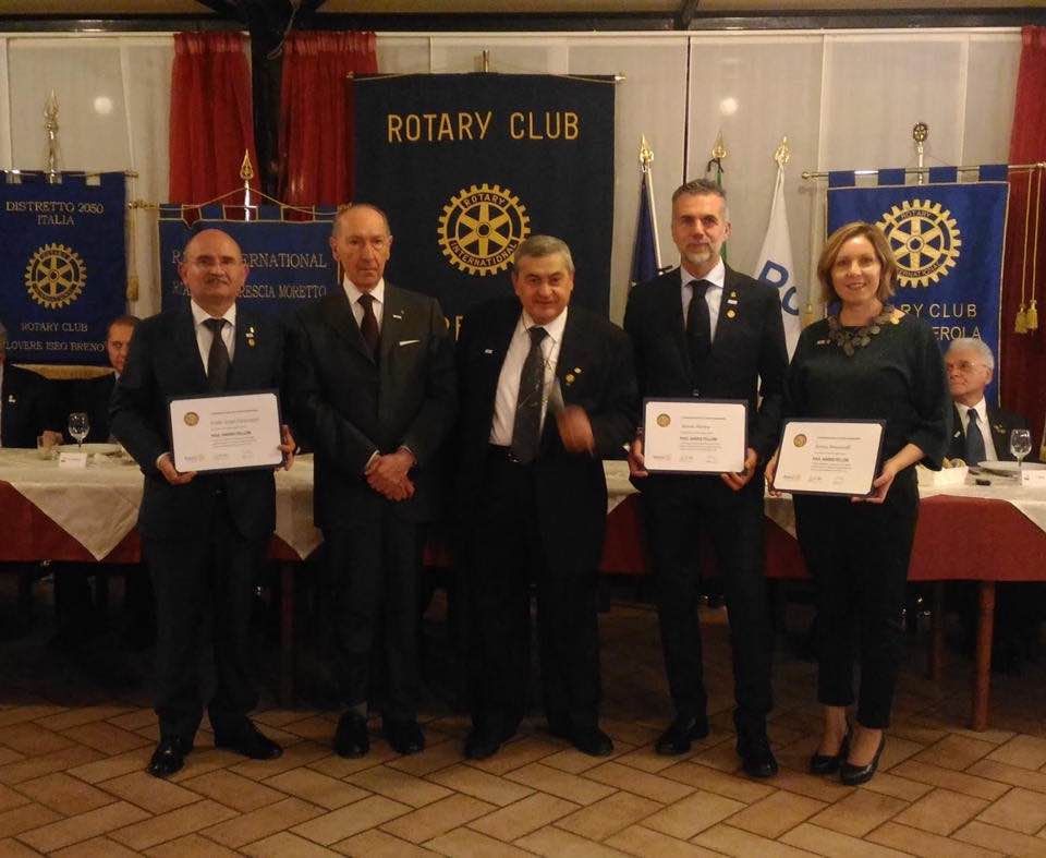 Tre bresciani premiati per la solidarietà