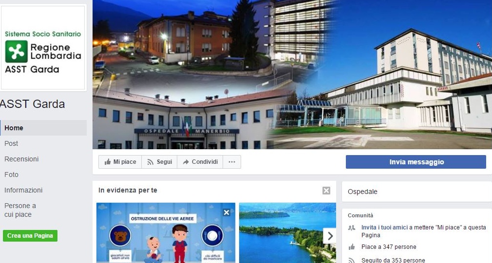 ASST Garda sbarca sui social