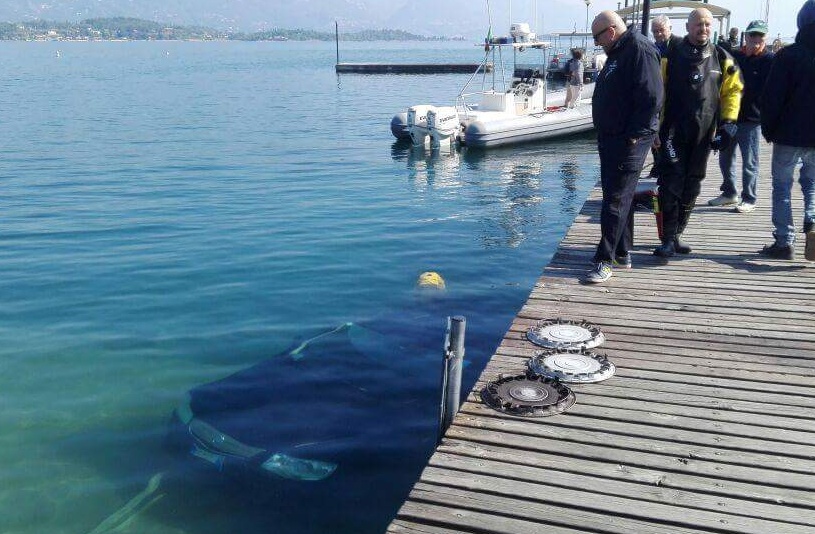 Automobile in acqua a Manerba