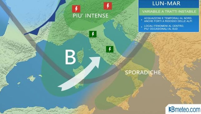 Calo drastico delle temperature