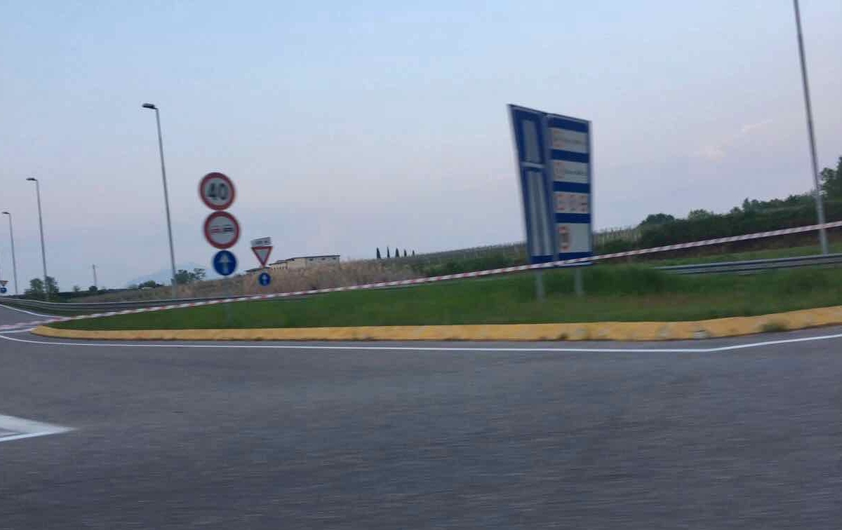 Chiusa la superstrada Peschiera – Affi