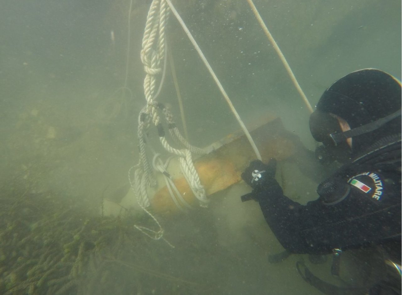 Due ordigni bellici rinvenuti a Riva