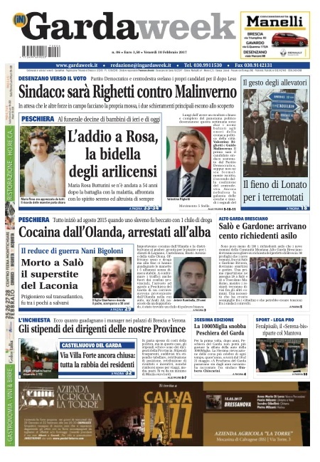 Gardaweek è in edicola fino a venerdì!
